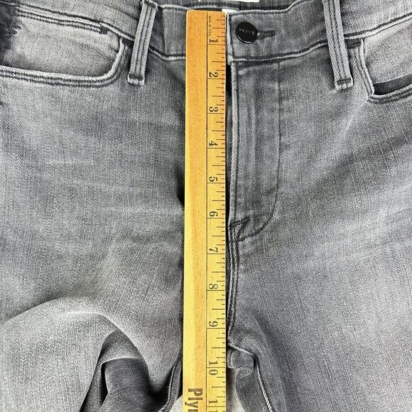 FRAME Denim Le High Skinny Jeans Womens 27 Gray Black Two Tone Side Stripe Slim* - Picture 9 of 13